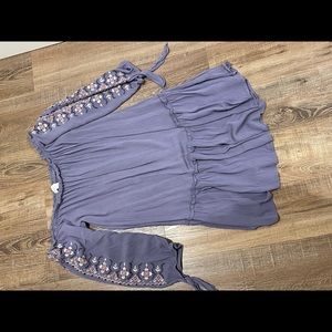 Xhileration baby doll off the shoulder dress